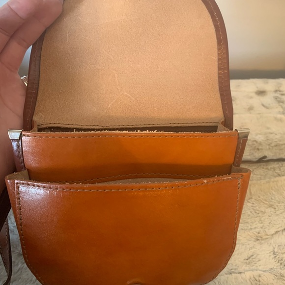 Genuine leather satchel shoulder bag - Picture 4 of 4